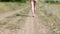Girl Walking Barefoot