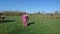 Girl walking in park