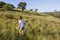 Girl Walking Wilderness