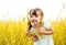 Girl in the wheat field