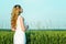 Girl in a wheat field