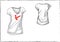 Girl white t-shirt with chest design