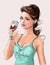 Girl with wine girl and wine, young woman, beautiful woman drinking wine, wine glass, wine, drink, drink, cheers, illustration, pa