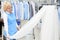 Girl worker Laundry looks and checks of white, sheer tulle