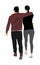 Girlfriend and boyfriend hugging on date vector illustration. Love concept. Boy and girl closeness.