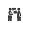 Girlfriends Conversation vector icon