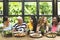 Girlfriends Meet up Hangout Dining Concept