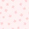 Girlish seamless pattern with cute flowers. Endless girly print.