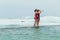 Girls Beach Standing Tidal Pool Ocean