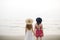 Girls Beach Summer Holiday Vacation Togetherness Concept