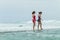 Girls Beach Walking Tidal Pool Ocean