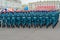 Girls cadets of the Academy of the Ministry of Emergency Situations of Russia on the rehearsal of the Parade in honor of Victory