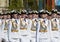 Girls-cadets of the Military University and Volsky military Institute of material support named after A. Khrulyov on rehearsal of
