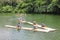 Girls canoeing