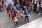 Girls Carrying Cero Votivo Candles at the Procession in Siena