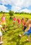 Girls dancing in the park