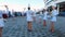 Girls drummers performing near stadion Kaliningrad before match