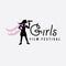 Girls film festival. Women cinema festival. Girls short film festival