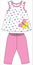 girls frocks with pant butterfly print vector