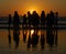 Girls having fun at Juhu beach, Mumbai