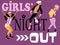 Girls\' night out card