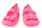 Girls pink baby shoes