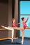 Girls Practicing Ballet