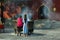 Girls praying in the Lama Temple Yonghe Lamasery