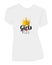 Girls rule, crown illustration, vector. Sticker, woman t-shirt design, emblem isolated on white background. Modern fun art design