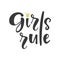 Girls rule poster