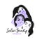 Girls Silhouette, Hair Perfect, Beauty Salon, Watercolor Stain Logo