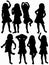 Girls silhouettes