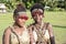 Girls Solomon Islands handmade traditional costumes