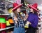 Girls in sombrero with maracas