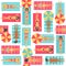 Girls sunbathe in the beach. Seamless pattern.