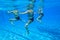 Girls Synchronized Dance Underwater