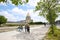 Girls walking in front of the Dome des Invalides