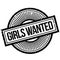 Girls Wanted rubber stamp