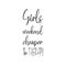 girls weekend cheaper than therapy black letters quote