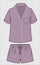 Girls and women wear Tee and Short Pajama Set