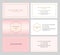 Girly Feminine Business Card Set