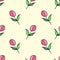 Girly Flowers Pattern, Wedding Background, Vector Illustration EPS 10.