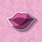 Girly icon over background image