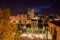 Girona City by Night in Spain