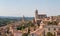 Girona cityscape with the Cathedral of Girona, Spain.