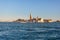 Giudecca Canal of the island of San Georgio Maggiore, campanile and church