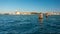 Giudecca Canal of the island of San Georgio Maggiore, campanile and church