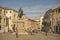 Giuseppe Garibaldi Square in Rovigo an historical italian city