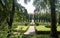 Giusti gardens, Verona, Italy - tall cypress trees and a labyrinth