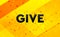 Give abstract digital banner yellow background
